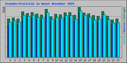 Stunden-Statistik im Monat November 2025