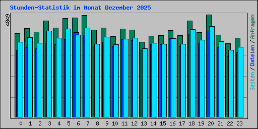 Stunden-Statistik im Monat Dezember 2025