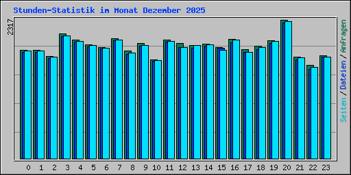 Stunden-Statistik im Monat Dezember 2025