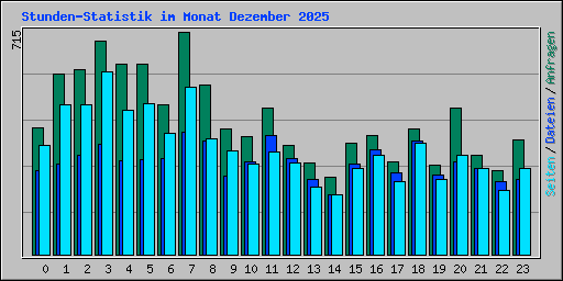 Stunden-Statistik im Monat Dezember 2025